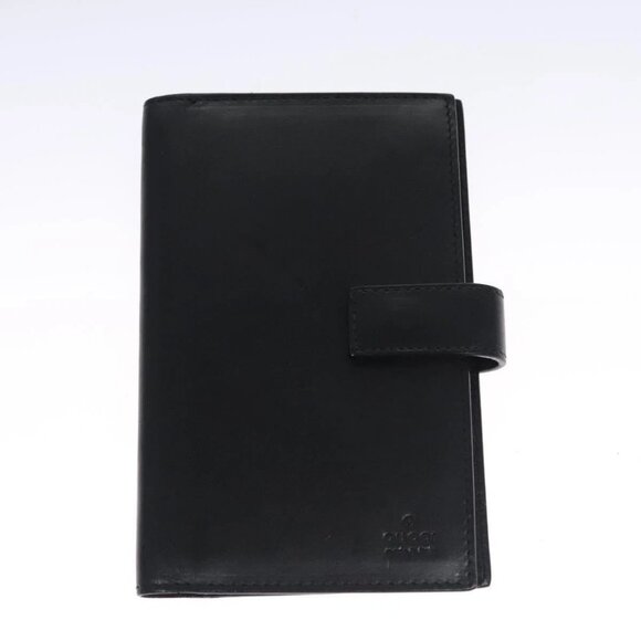 GUCCI GG Canvas Day Planner Cover 2 Set Black Purple Auth ti2799 - Picture 9 of 16